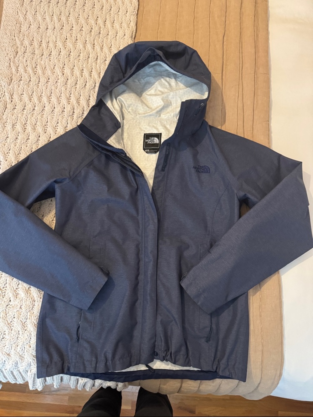 The North Face Dark Navy Hooded Shell Jacket